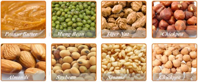 peanut butter grind raw materials